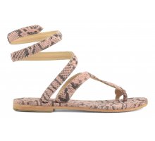 (image for) Negozio Online Wrap up suede sandal with python printing F08171824-0280 Saldi 2023